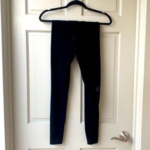 American Apparel Black velvet leggings